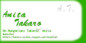 anita takaro business card